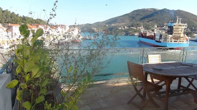 Spacious apartment with large terrace overlooking the harbor