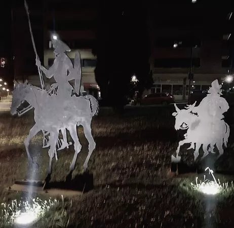 Siluetas de Don Quijote & Sancho Panza