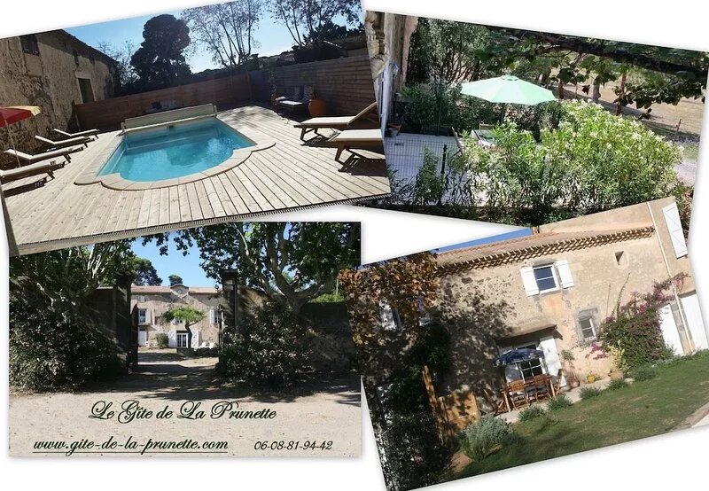 The Gite de la Prunette (air conditioning, heated swimming pool) in a horse farm