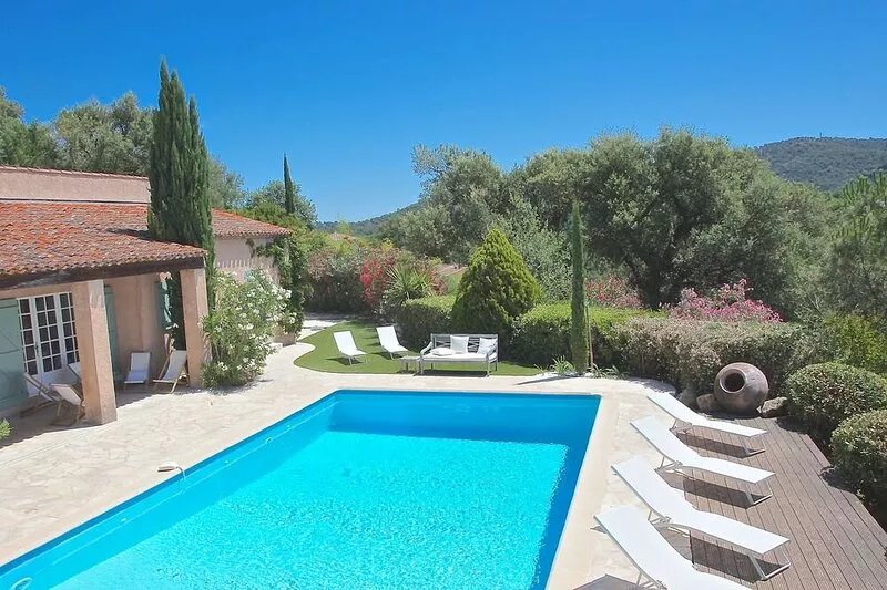 Saint-Tropez region, charming provencal villa with superb full south open view