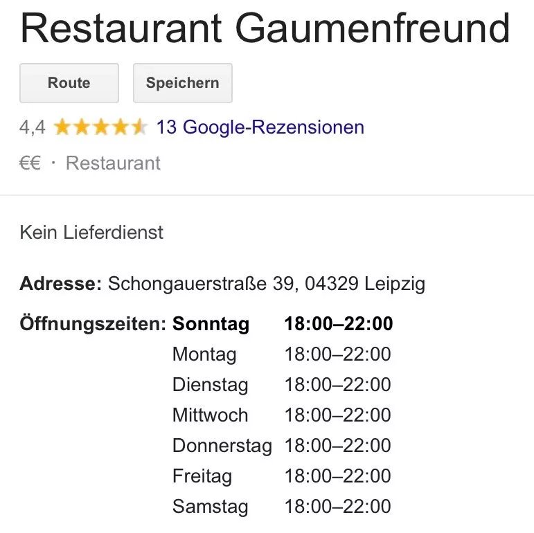 Restaurant Gaumenfreund