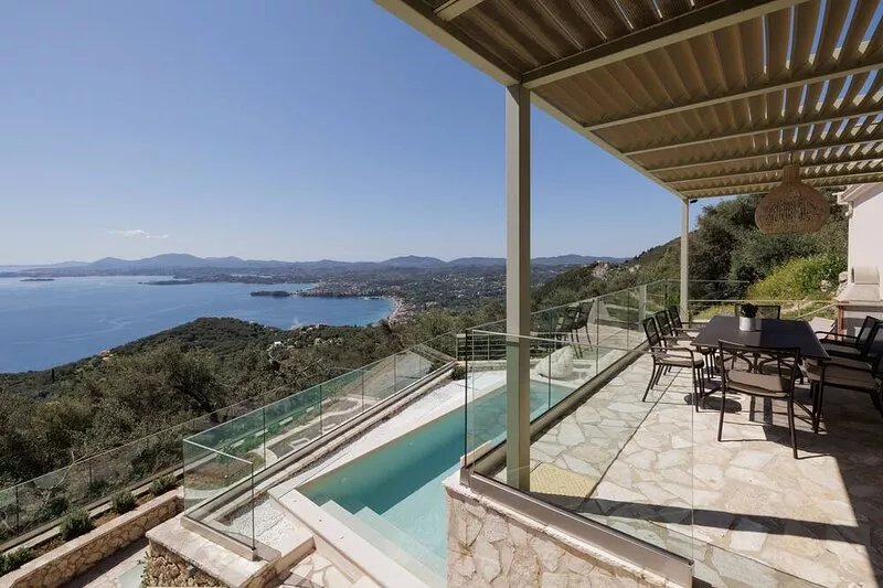 Villa Oliva - Breathtaking view from a luxury Villa in Spartilas, Corfu