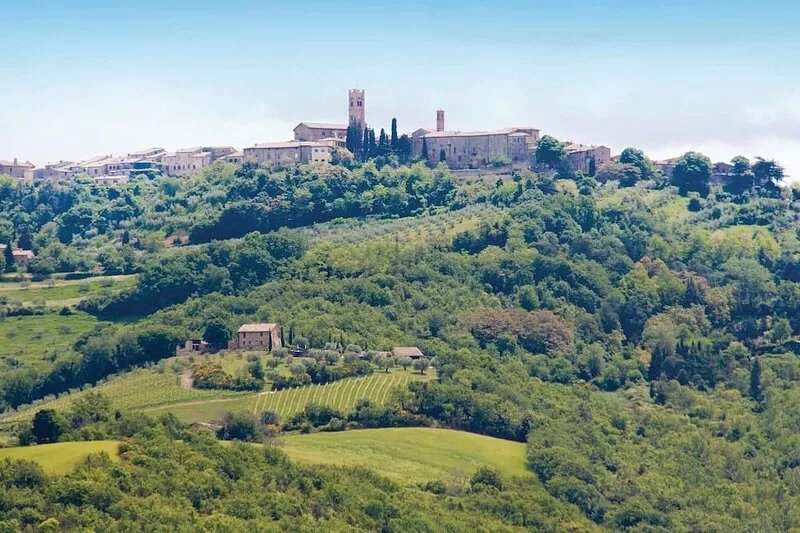 In wide and quiet hilly landscape lies this manor.