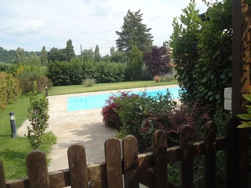 apartment in a villa with swimming pool