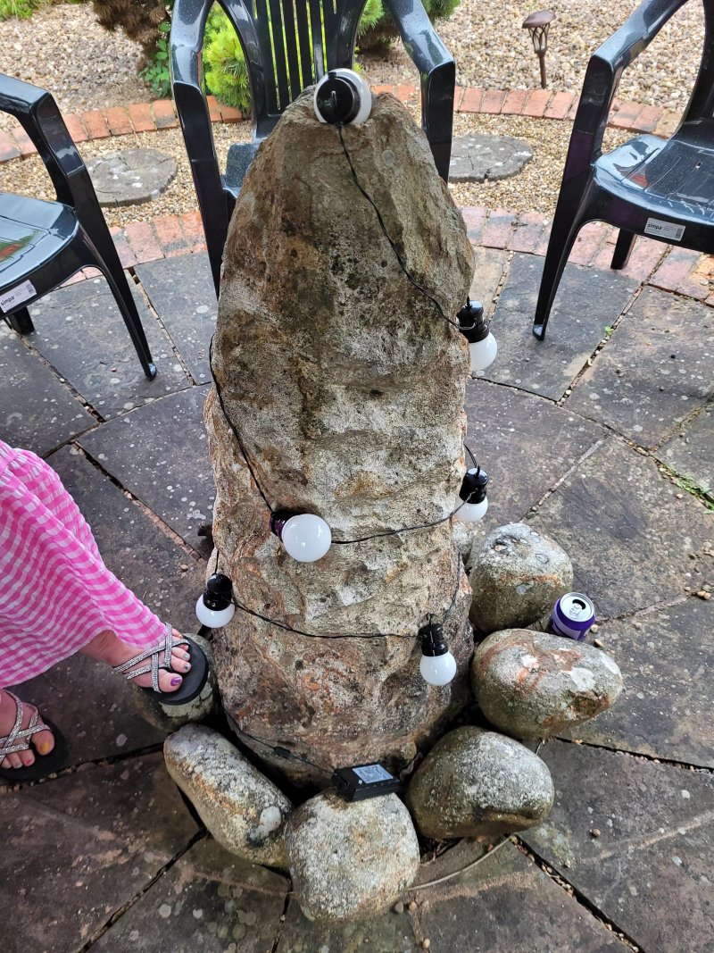 Alex's massive stone phallus garden