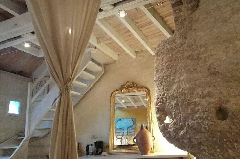 Troglodyte loft in the Loire valley in France
