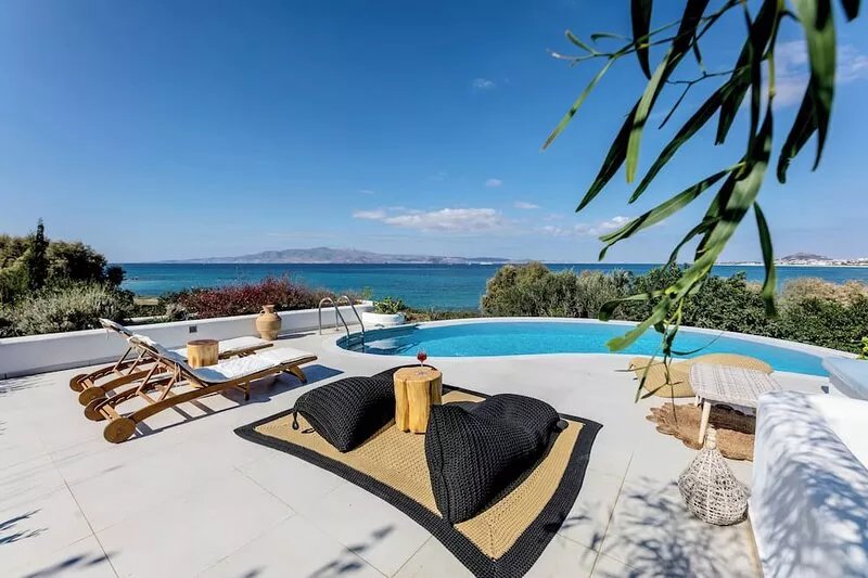 Villa 'Blue' 10 pax Private Infinity Pool Beach Hotel Villa Paradise Naxos