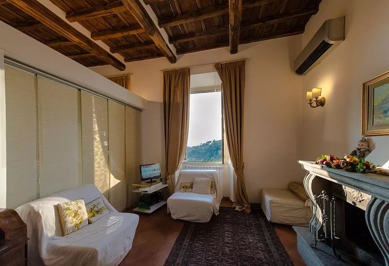 Penthouse in the center of Ariccia, near Rome with panoramic terrace