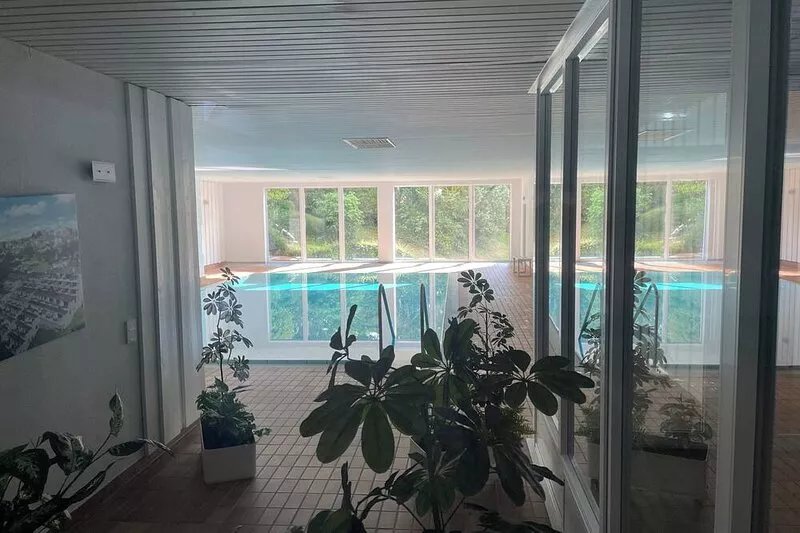 With swimming pool and view of Lake Sorpe
