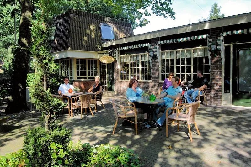 Luxurious lodge with airco, located beside a lake