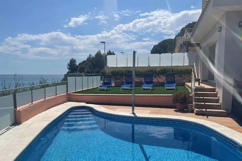 Villa Farell just in front of the sea