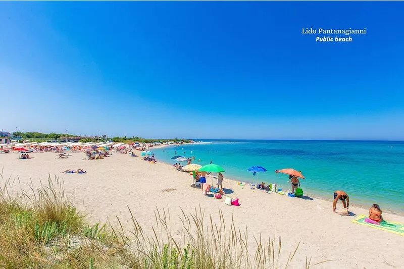Sea  view from terrace, sandy beaches 150 m,Torre Guaceto Reserve 3 km,parking