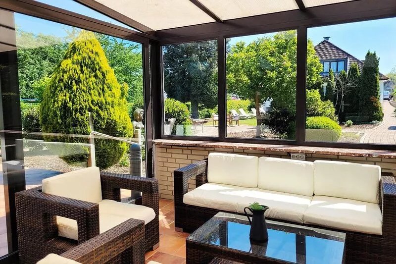 Modern country house vacation apartment with sun terrace in a quiet location