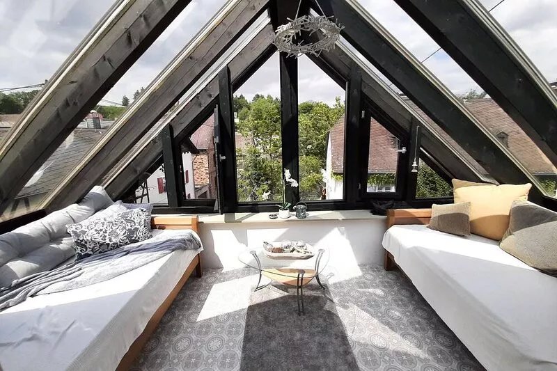 Lovely apartment in Roes with a terrace