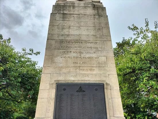 Bolton artillery war memorial