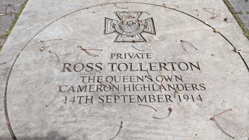 Ross Tollerton (VC) Plaque