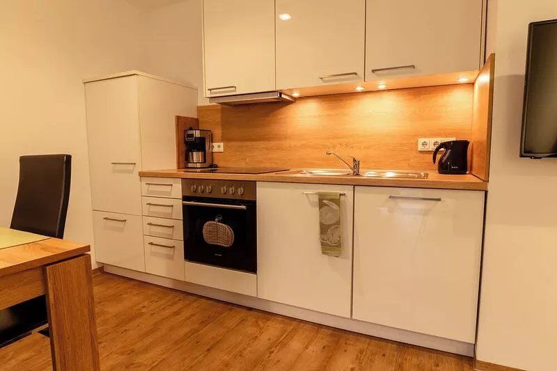 Modern holiday apartments with a view of our horse pastures