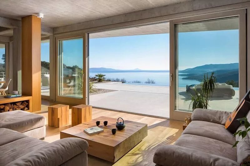 Sea-view Villa in Rabac with sauna and pool