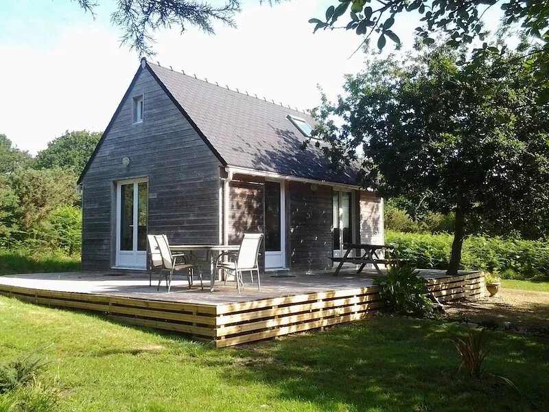 Sea walk, wooden house nestled in the green. Boat trip offered ...