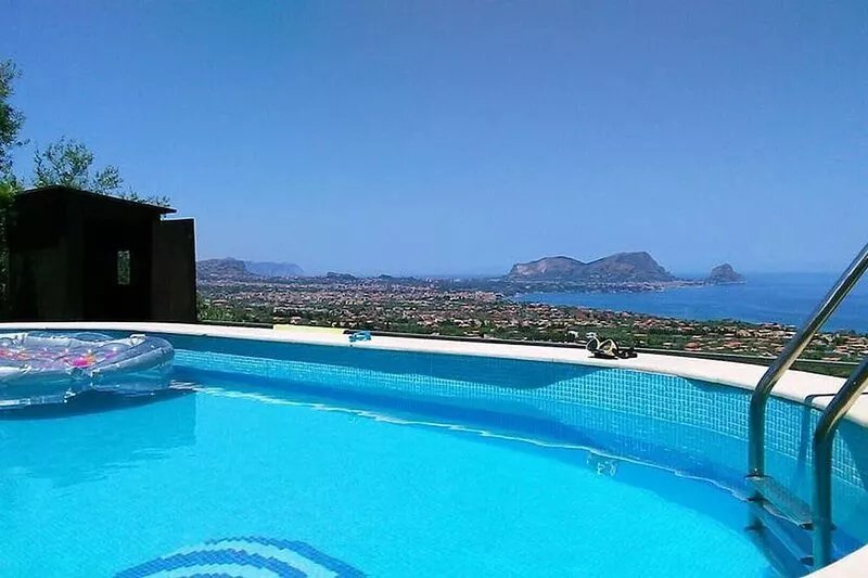Single villa at the foot of nature reserve breathtaking sea view private pool
