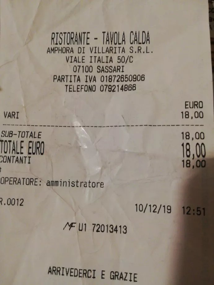 Ristorante - Tavola Calda Amphora