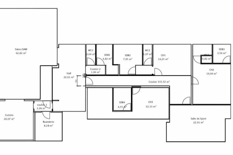 Splendid Villa near Vannes 350m2, garden 3000m2, 7 bedrooms, 13 people