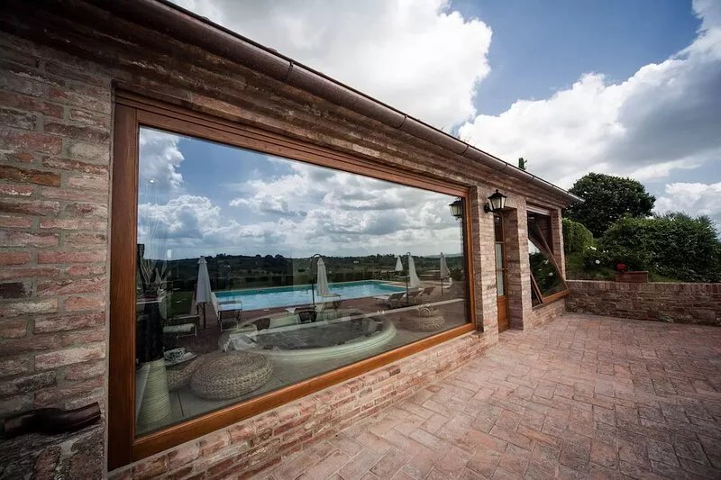 Flat with private terrace,A/C,in a wine estate with pool,Spa,children friendly