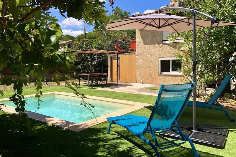 Gîte for two with private pool 20 minutes from Narbonne