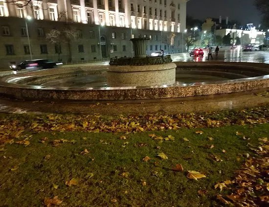 Fountain At Atanas Burov Square