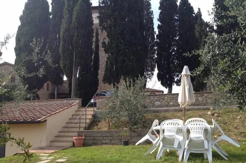 House with character in typical medieval borgo on the Chianti Classico hills