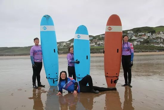 Surfing Woolacombe