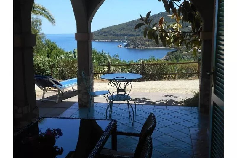 Elba Island villa on the sea with sandy beach surrounded by green park Arc.T
