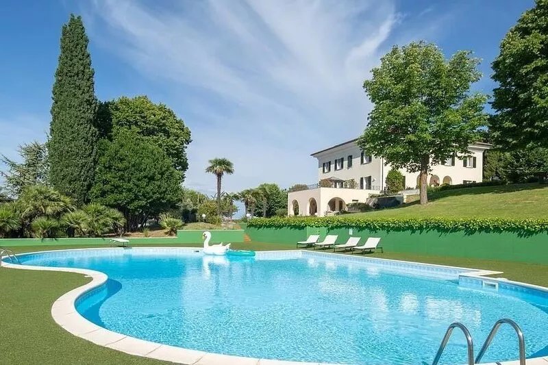 Villa surrounded by greenery, ideal for families & wedding location.