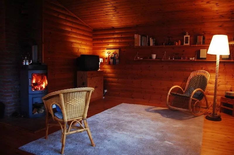 Very cozy Scandinavian log house in a quiet location on a large plot