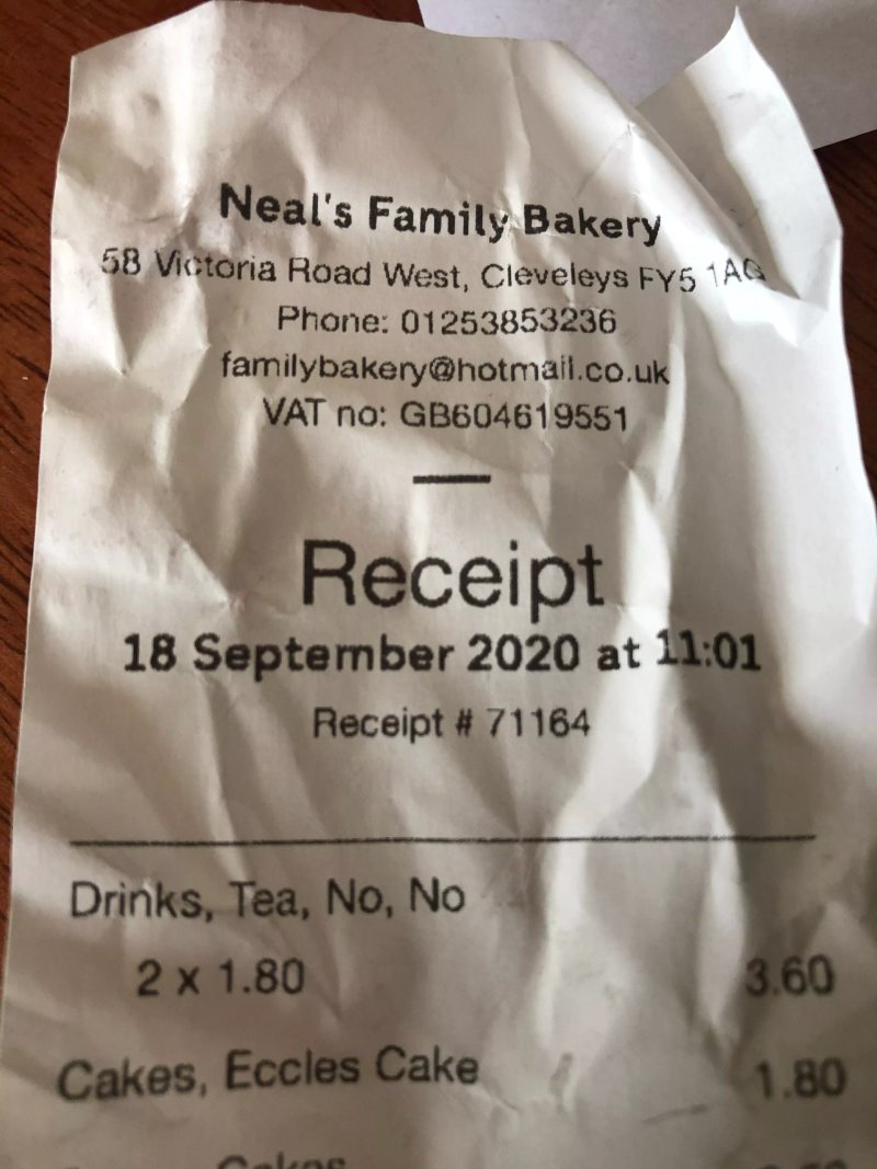 Neal's Family Bakery Cleveleys
