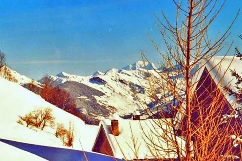 Chalet with balcony in the French Alps
