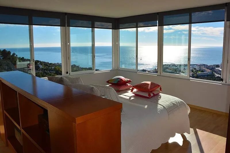Villa Sitges Altavista. Breathtaking view. Beach 10 min walk. A / C South.