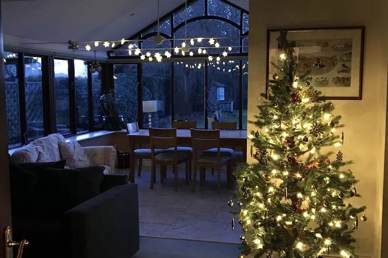 Beautiful location, lots of outside and inside space, stunning views and Pub