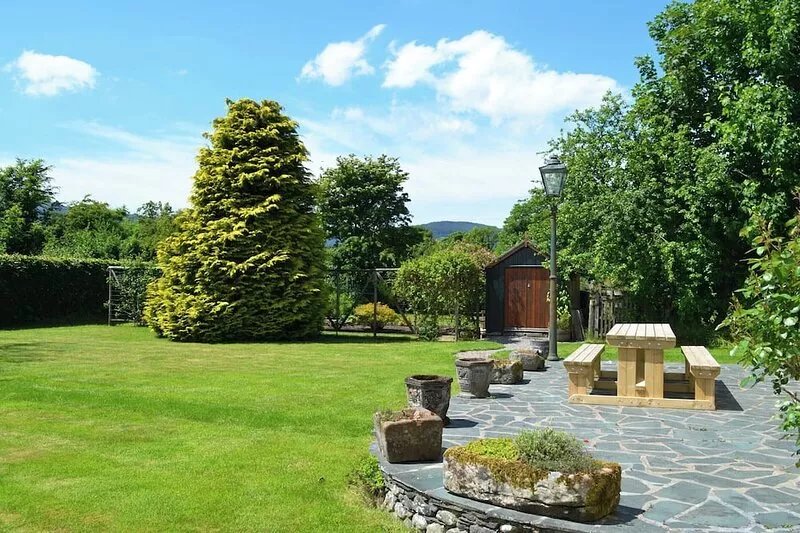Luxury holiday home with large gardens, ample parking, great views and superbly