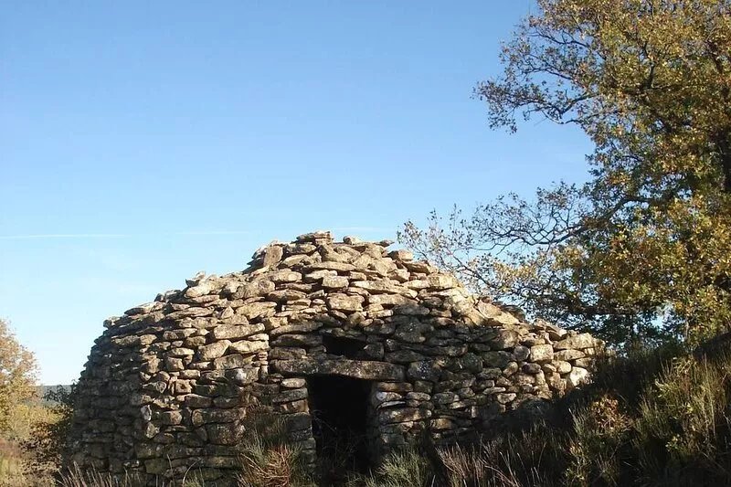 cottage located in the quiet countryside