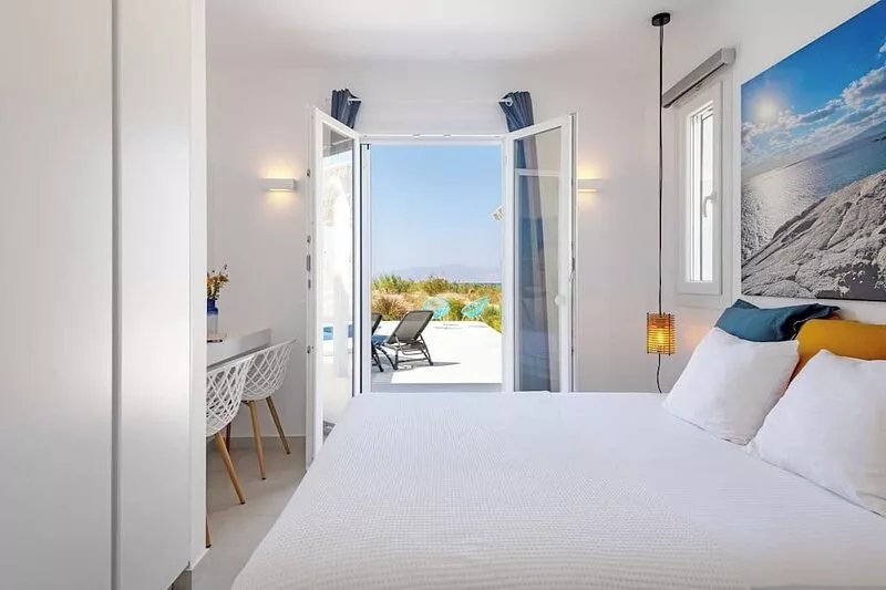Newly build luxury Villa Aura with spacious terrace, pool and sundecks on Naxos