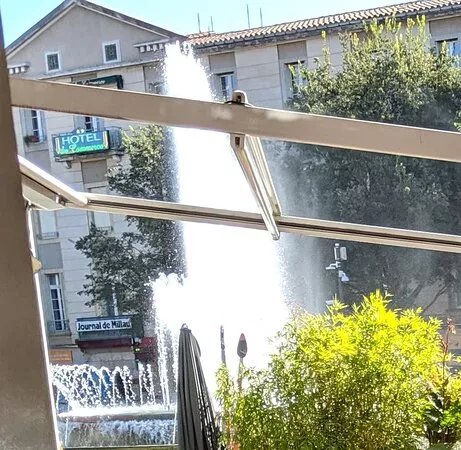 Fountain  Place du Mandarous in Millau