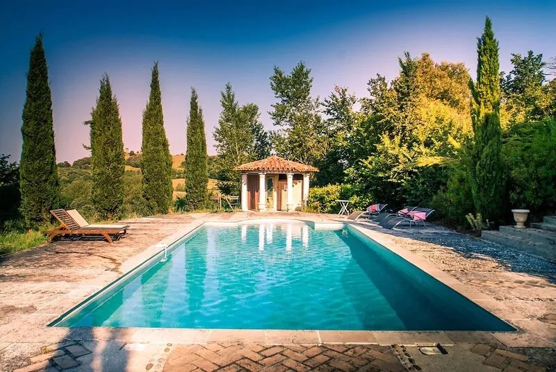 Stylish Artist's Domaine with Large Pool and Stunning Views of the Pyrenees