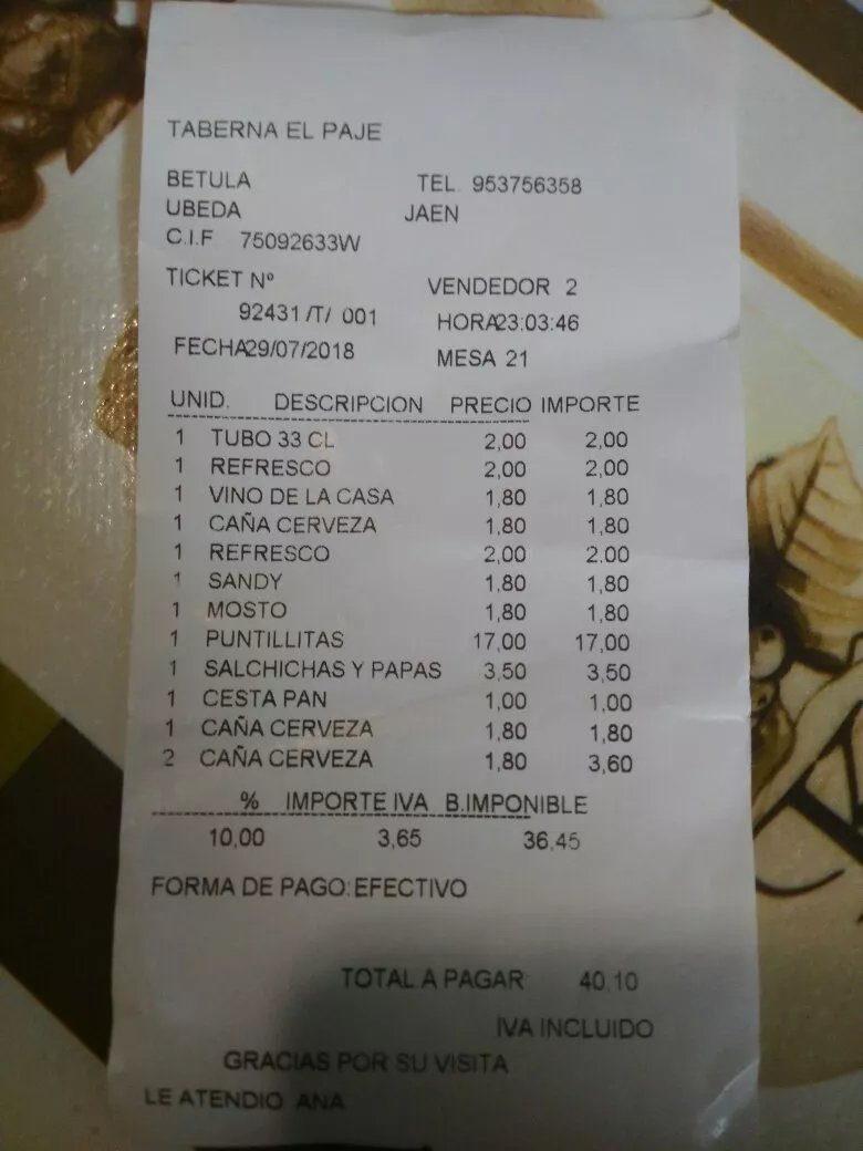 Taberna El Paje