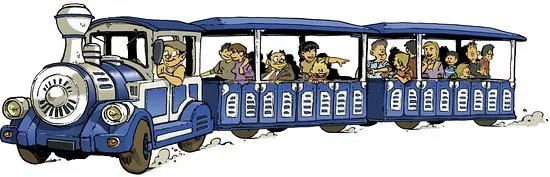 Le petit train touristique d'Evian les Bains