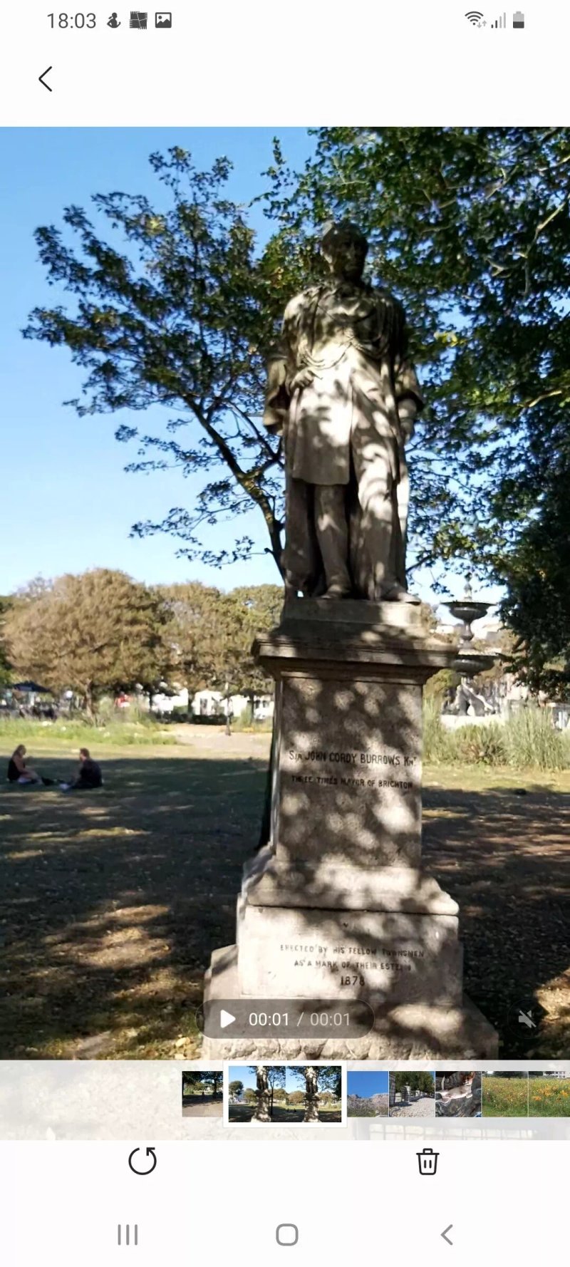 Statue Of Sir John Cordy Burrows