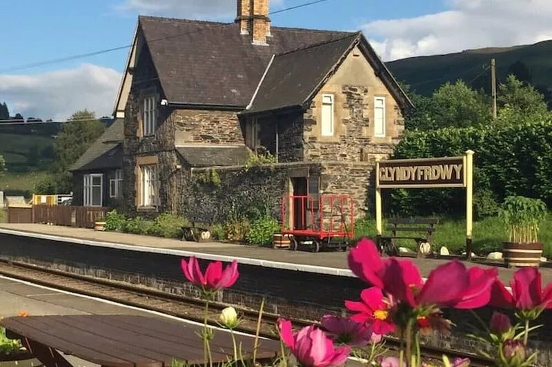 Grade II listed Station House by heritage railway
