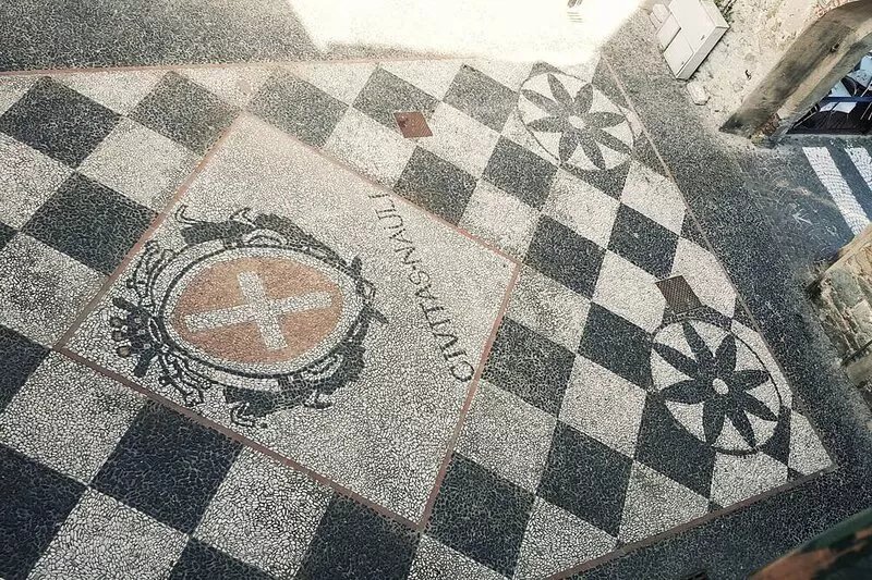in historic building facing the sea