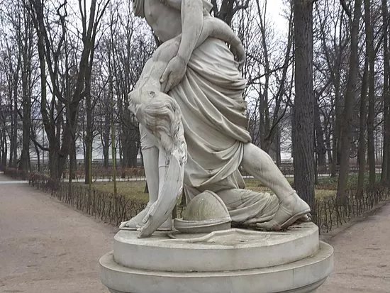 Tancred and Clorinda sculpture