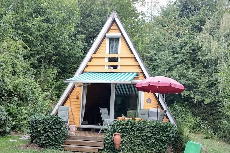 Sunny holiday house with a clearing in the woods